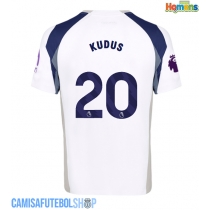 Camisa de time de futebol Tottenham Hotspur Mohammed Kudus #20 Replicas 1º Equipamento 2025-26 Manga Curta